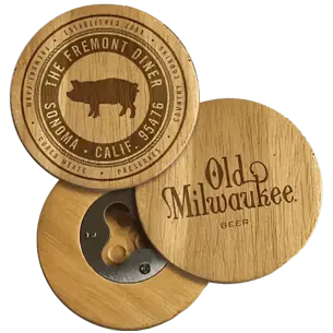 custom wooden bottle openers