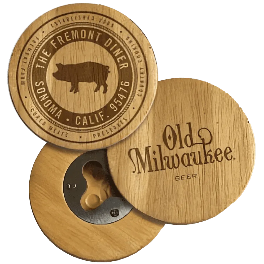 wooden bottle openers