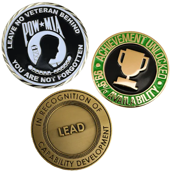 honor challenge coins with custom designs